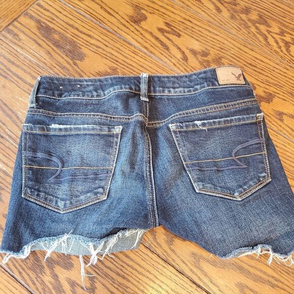 American Eagle skinny stretch cutoff shorts sz 2 - Picture 4 of 4